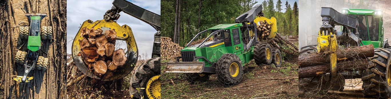 skidder moving timber