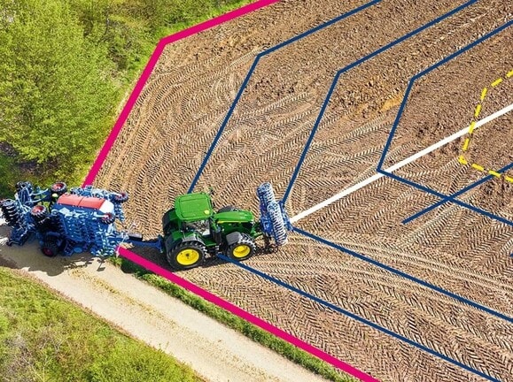 AutoPath Projected Guidance Angles Action Shot - Top Right View