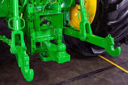 Spherical drawbar pin