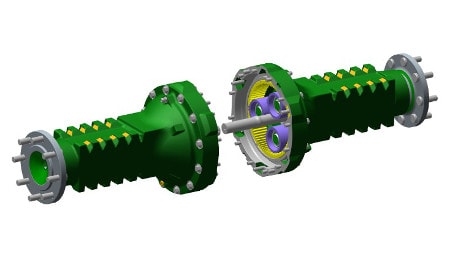 Mounted final drives