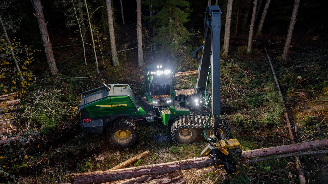 Harvester in the dark forest