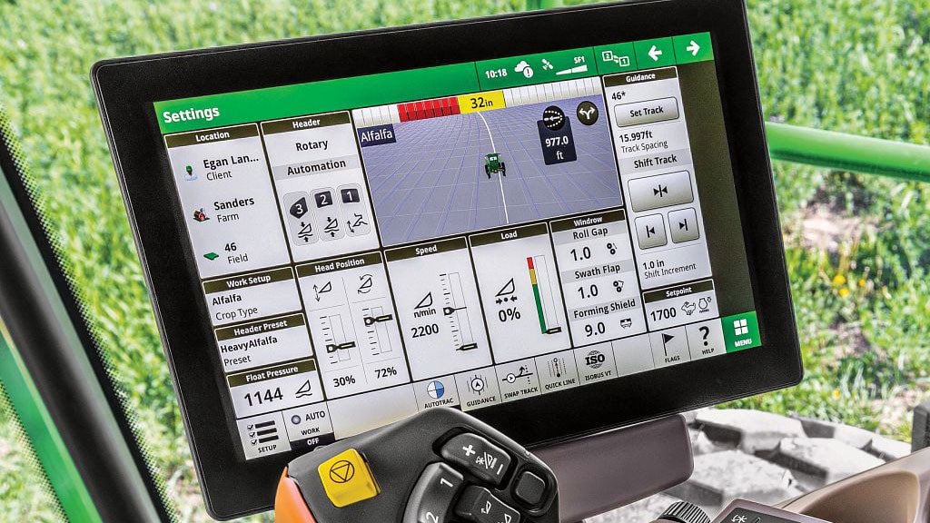 Display with TouchSet Controls