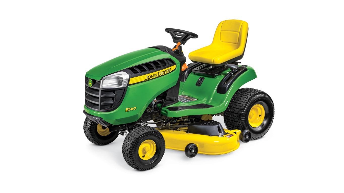 John deere e140 riding online lawn mower