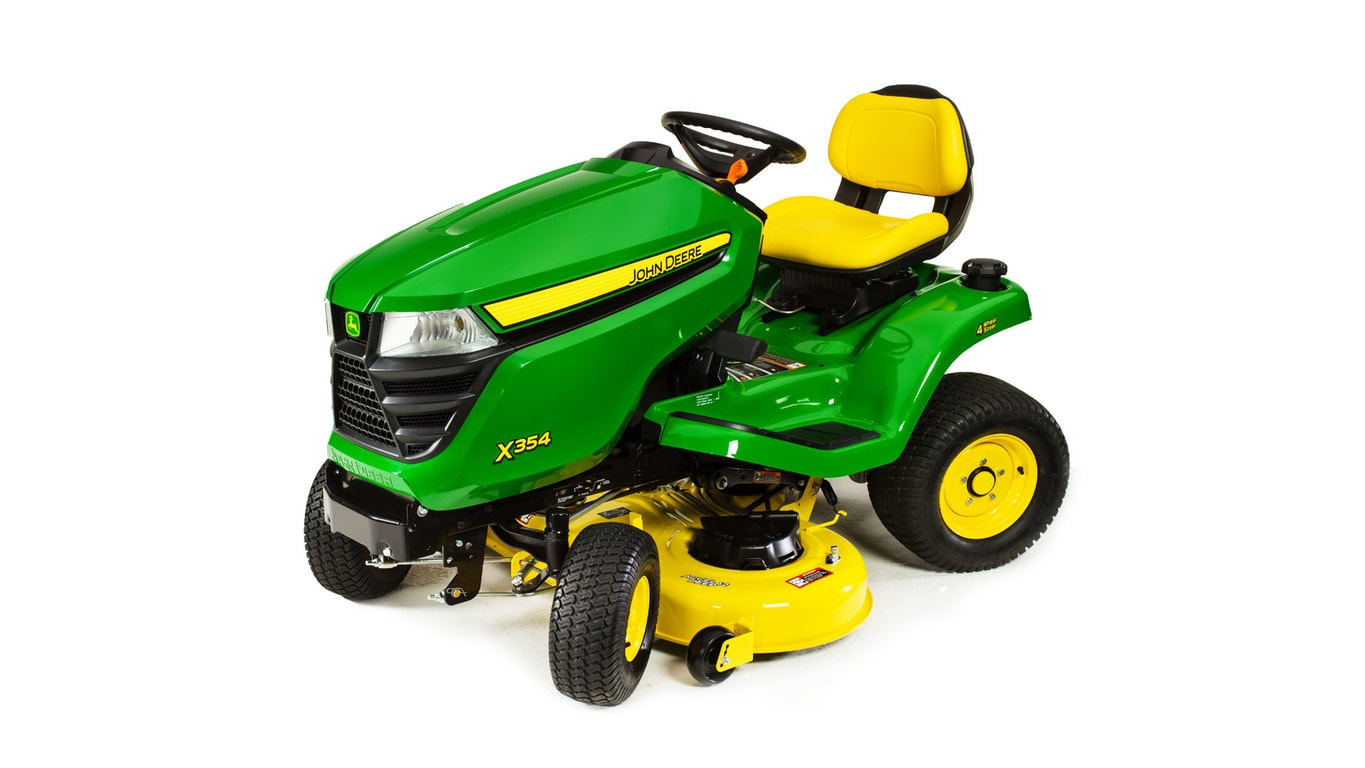 studio image of the X354 series lawn mower