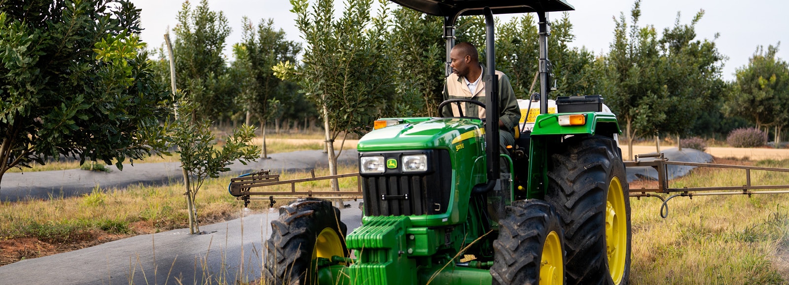 John Deere row-crop tractor